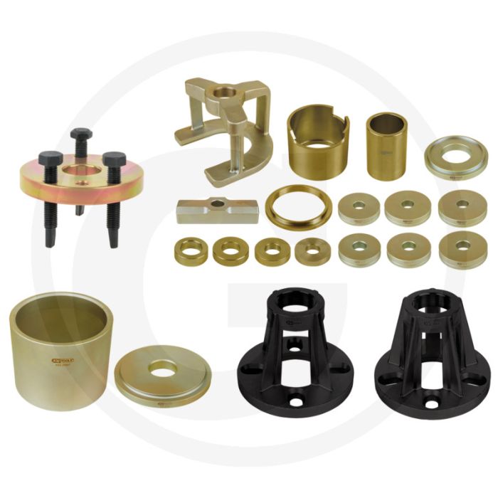 KS Tools Universal-Werkzeug-Satz zur De-/Montage von Achste | Für PKW und Transporter mit 4- und 5-Loch Nabe KS Tools Universal-Werkzeug-Satz zur De-/Montage von Achste | Für PKW und Transporter mit 4- und 5-Loch Nabe