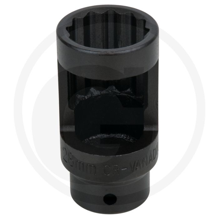 KS Tools 1/2" Einspritzdüsen-Stecknuss, SW28mm - 12-kant, für Alfa Romeo, Chrysler, Rover, MAN 2,5TD