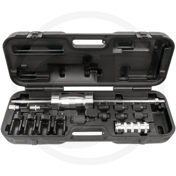 KS Tools Universal Injektoren-Auszieh-Satz, 14-tlg. - Robuste Ausführung, inkl. Adaptern & Schlaggewicht