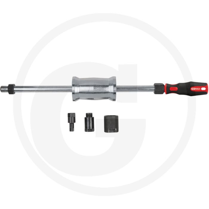 KS Tools M27+M17+10mm Injektoren-Auszieher-Satz + Schlaggewicht, 4-tlg. - Ideal für Bosch Injektoren - Robuste Ausführung - Kurze Ausführung - Spezial-Werkzeugstahl