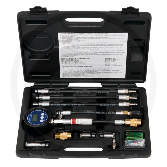 KS Tools Digitale compressiemeter v.benzinemotoren,10-dlg. 0-20 Bar, PSI, KPA