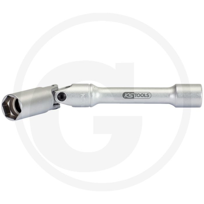 KS Tools 3/8"Gloeibougiedop+gewricht,L=150mm,12 mm, lang, flexibel, chroom-vanadium.