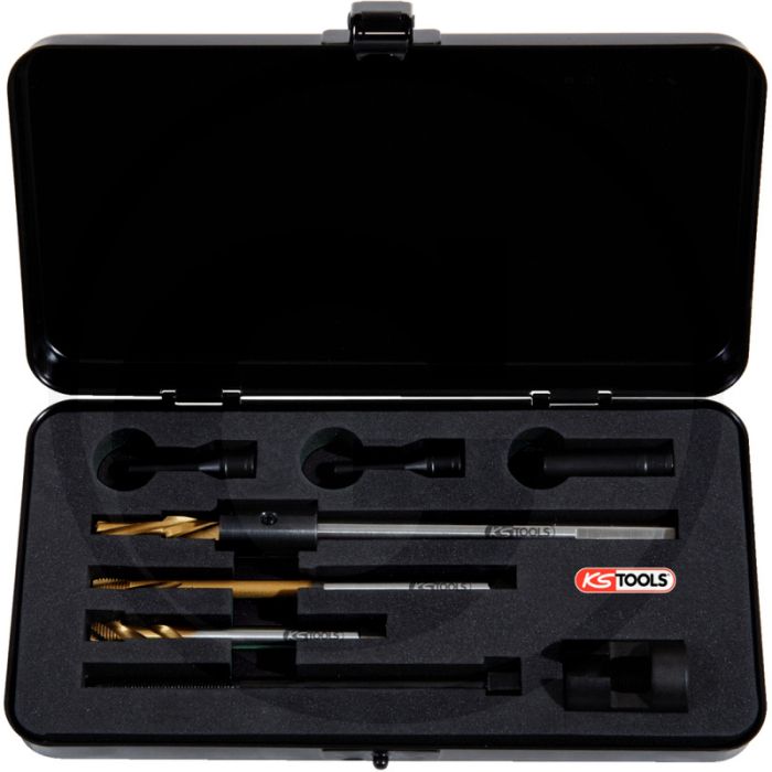 KS Tools Universal Glühkerzen-Ausbohrsatz M10 x 1,25 - Reparatursystem für abgerissene Glühkerzen KS Tools Universal Glühkerzen-Ausbohrsatz M10 x 1,25 - Reparatursystem für abgerissene Glühkerzen