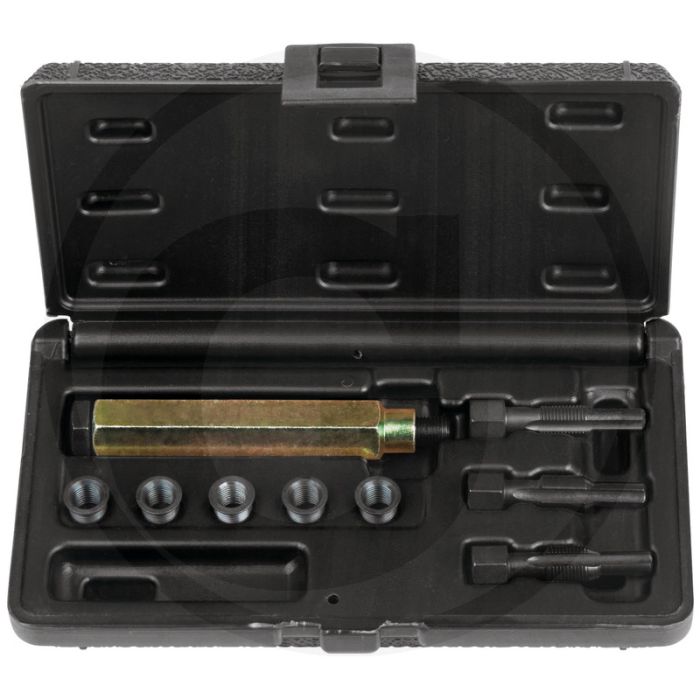 KS Tools THREADfixReparatur-Set M9 x 1 für Glühkerzen, 9-Delig, inkl. Gewindebohrer - Einfache Reparatur.