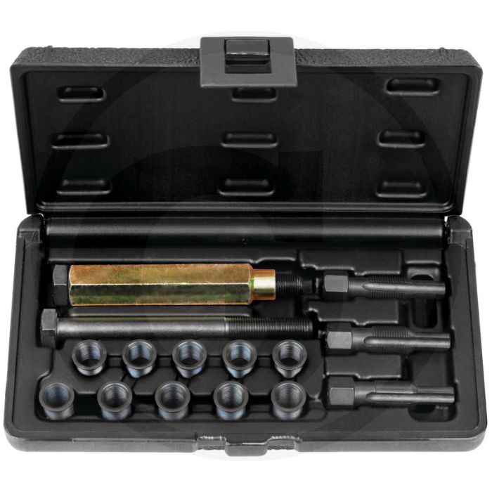 KS Tools THREADfix Reparatie-Set M10 x 1 voor gloeibougie, 15-Delig - Incl. Gewindebohrer & Montagewerkzeug