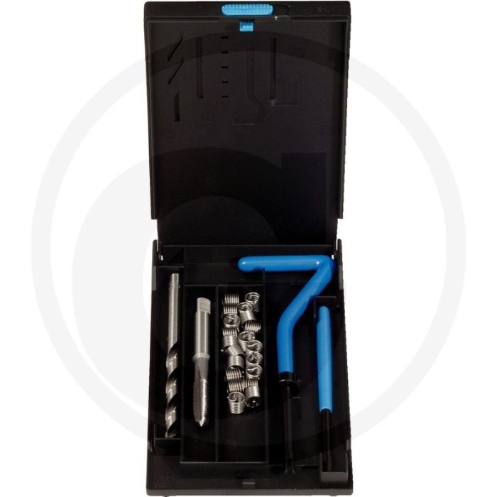 KS Tools Nirostaal schroefdraad reparatieset M8x1,25x10,8mm,24-dlg. Roestvrij, incl. boor & montage-werkzeug KS Tools Nirostaal schroefdraad reparatieset M8x1,25x10,8mm,24-dlg. Roestvrij, incl. boor & montage-werkzeug