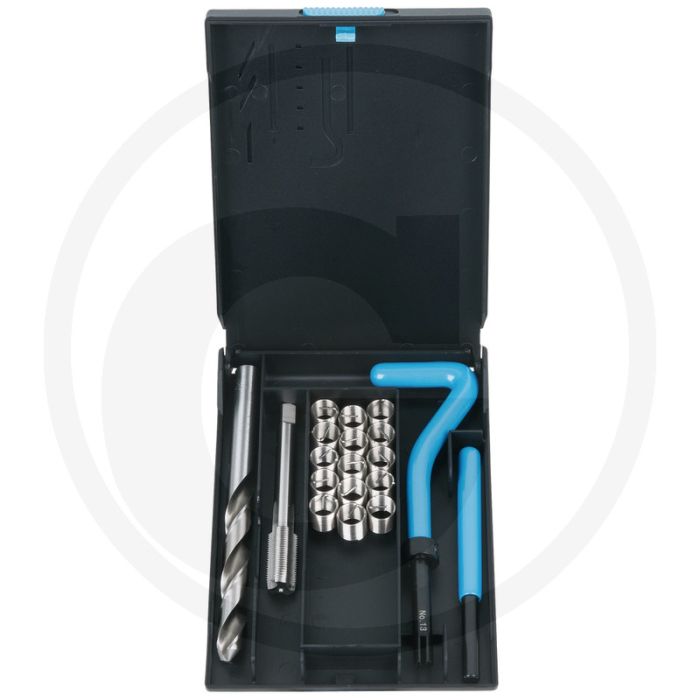 KS Tools Nirostaal schroefdraad reparatieset M10x1,0x14,0mm,19-dlg. Reparatie beschadigde gewinde KS Tools Nirostaal schroefdraad reparatieset M10x1,0x14,0mm,19-dlg. Reparatie beschadigde gewinde