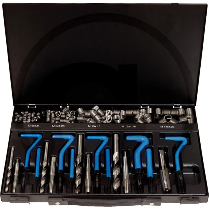 KS Tools Nirostaal schroefdraad-reparatieset M6-M14,113-dlg. RVS, incl. boor & montagegereedschap