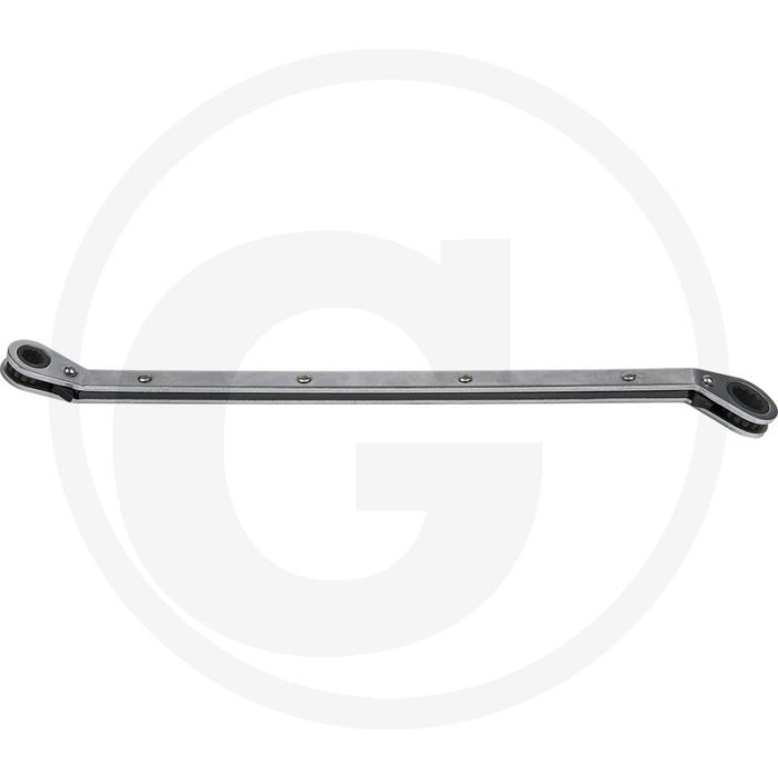 KS Tools Glühkerzen-Doppelring-Ratschenschlüssel 8x12mm, abgewinkelt, FlankTraction-Profil, lange Ausführung