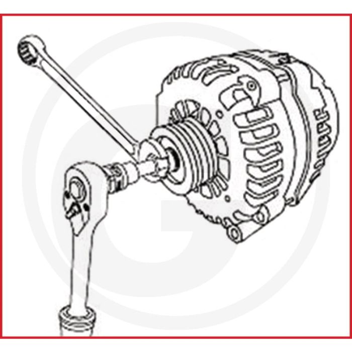 KS Tools Dynamo-vrijlooppoelieset-Renault,3-dlg (3-teilig)