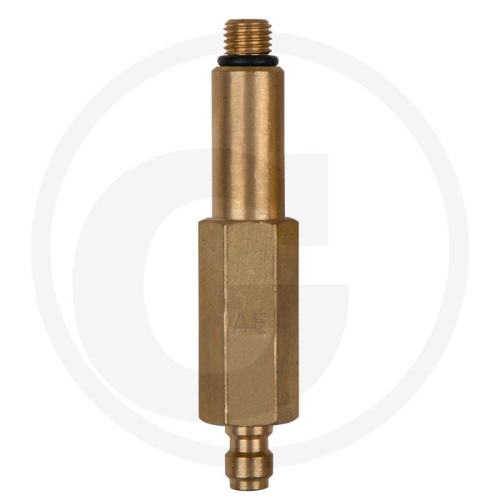 KS Tools Adapterstück (lang) M8x1,0 Außengewinde und 1/4" Schlauchanschluss mit Dichtring - Lengte: 102mm