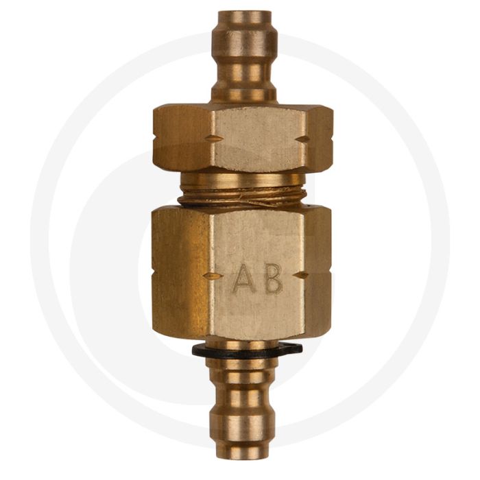 KS Tools Doppel-Adapterstück M16x1,5 Innen- und Außengewinde und 3/8" Schlauchanschluss - Lengte: 80mm