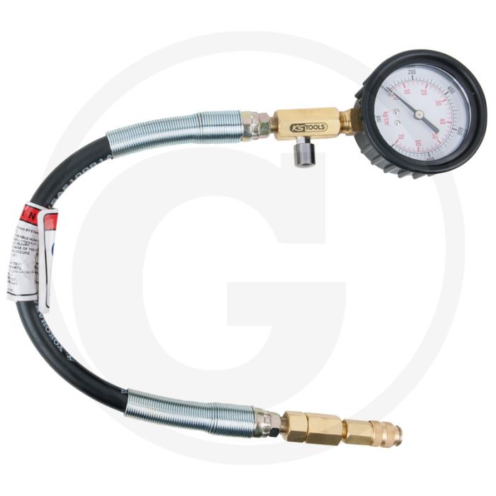KS Tools Manometer mit Schlauch, 0-1000 psi, Ø 70 mm, B:200mm H:70mm L:350mm KS Tools Manometer mit Schlauch, 0-1000 psi, Ø 70 mm, B:200mm H:70mm L:350mm