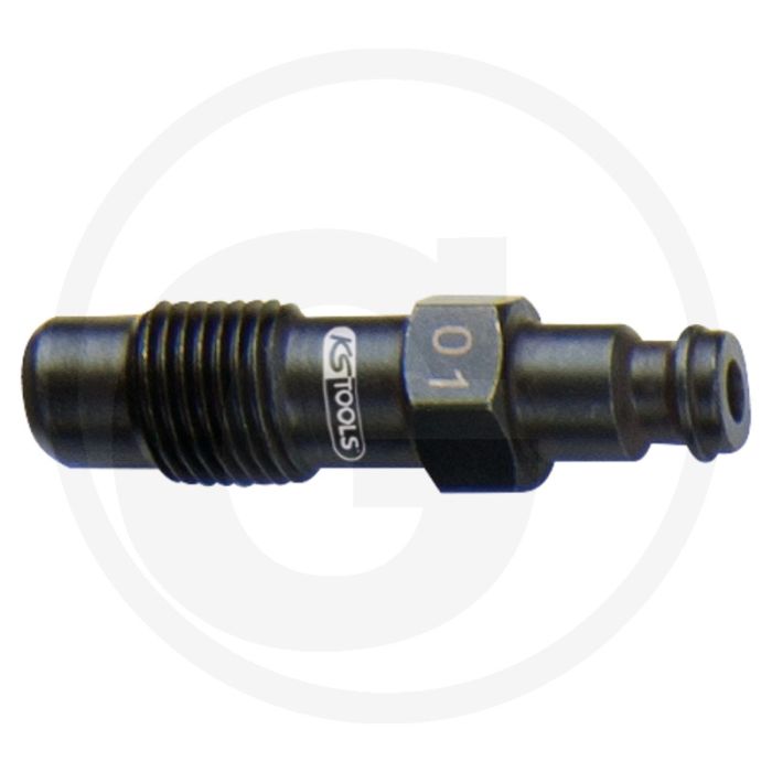 KS Tools Glühkerzen Adapter, M12x1,25 mit Außengewinde, Länge 47 mm, Lengte 68 mm.