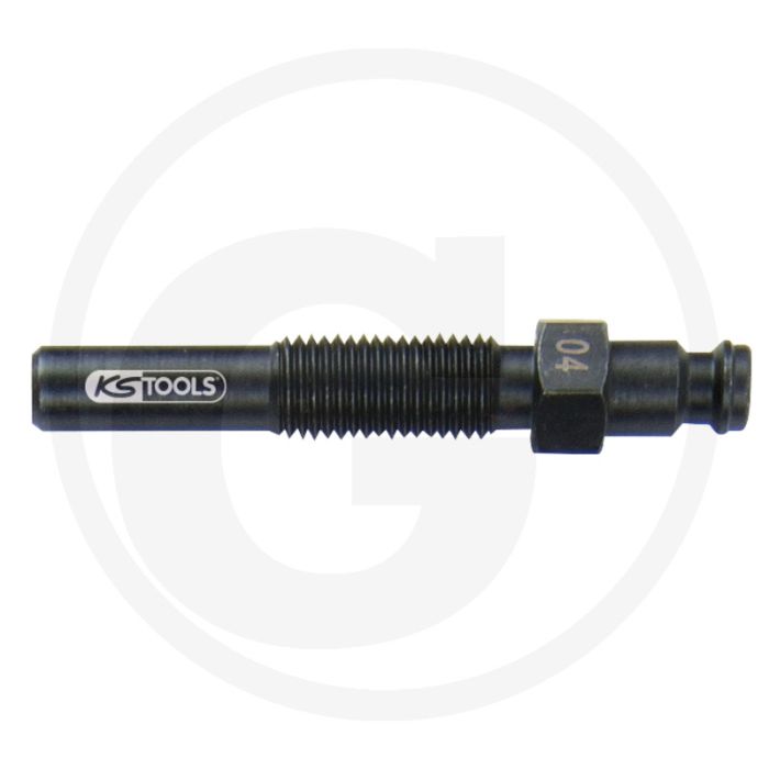 KS Tools Injektoren Adapter, M10x1,25, Lengte 70 mm, 90 mm. Breedte, Hoogte: 32 mm, 12 mm. KS Tools Injektoren Adapter, M10x1,25, Lengte 70 mm, 90 mm. Breedte, Hoogte: 32 mm, 12 mm.