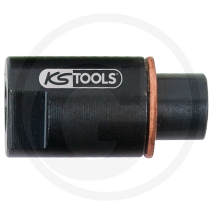 KS Tools Düsenadapter mit Dichtring, Ø 14 mm - Lengte: 62 mm