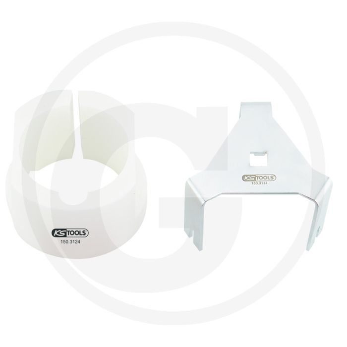 KS Tools Kraftstofffilter-Schlüssel - Innenvierkantantrieb, matt satiniert, Chrom Vanadium KS Tools Kraftstofffilter-Schlüssel - Innenvierkantantrieb, matt satiniert, Chrom Vanadium