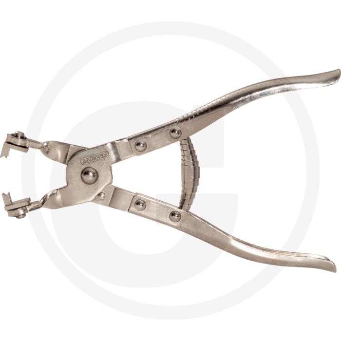 KS Tools Slangklemtang +verdraaibare prismahouder,8-18 mm. Zelfopenend, 130x18x300 mm.