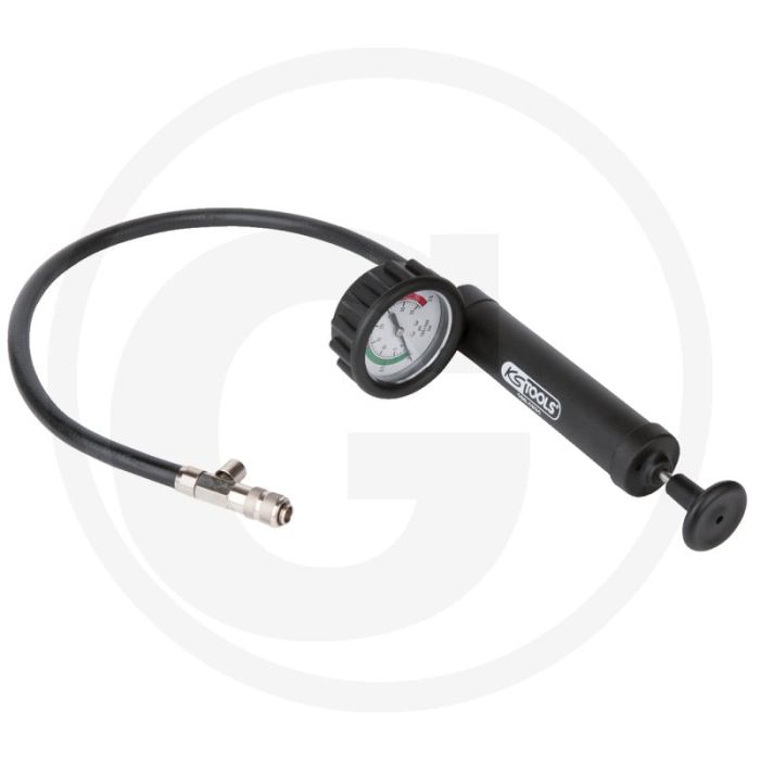 KS Tools Handpomp +manometer/slang,max.2,5bar, incl. Schlauch, 443g, 270x95x297mm