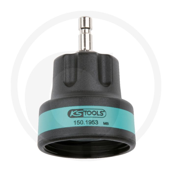 KS Tools Koelsysteem-bajonet-adapter,#18,BD M46x3,aqua - Ideaal voor Seat Alhambra, VW Sharan 1.8T en 2.8L