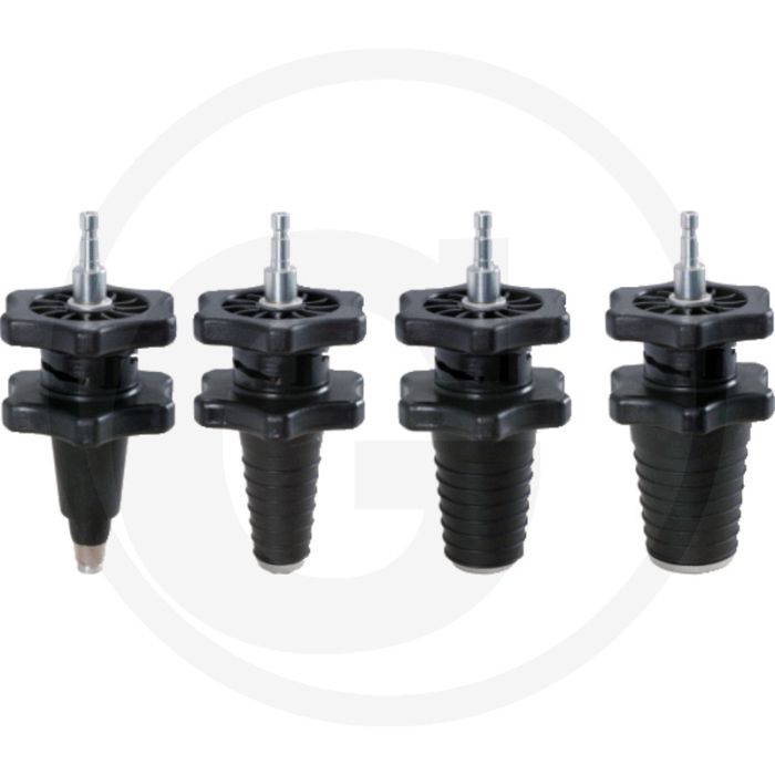 KS Tools Kühlsystemadapter-Satz, 4-tlg. voor druktest en diagnose van lekkages, 162x162x210 mm