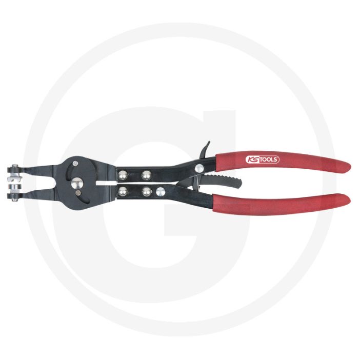 KS Tools Schlauchklemmenzange Typ MU2 - voor tief liegende Federbandschellen • 108x22x400 mm