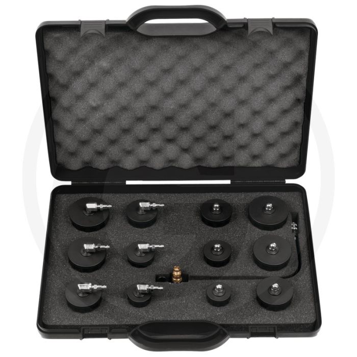 KS Tools Prüfkoffer-Satz Turbolader-Bajonett 31,0-61,0mm. Diagnose Ladeluftsysteme PKW.