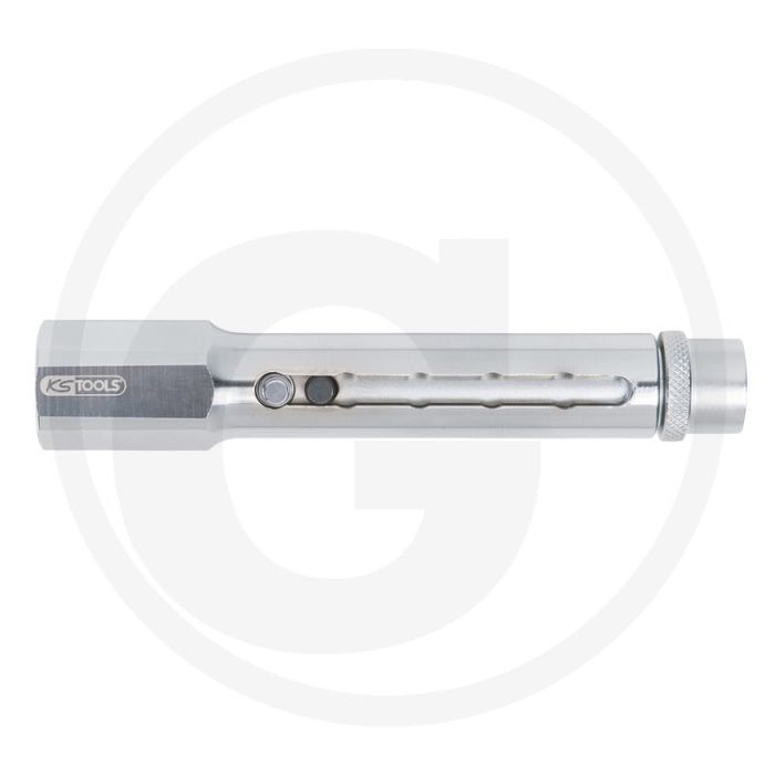 KS Tools 3/8" Teleskop-Zündkerzen-Stecknuss, 21mm, längenverstellbar auf 146/161/176/191/206 mm