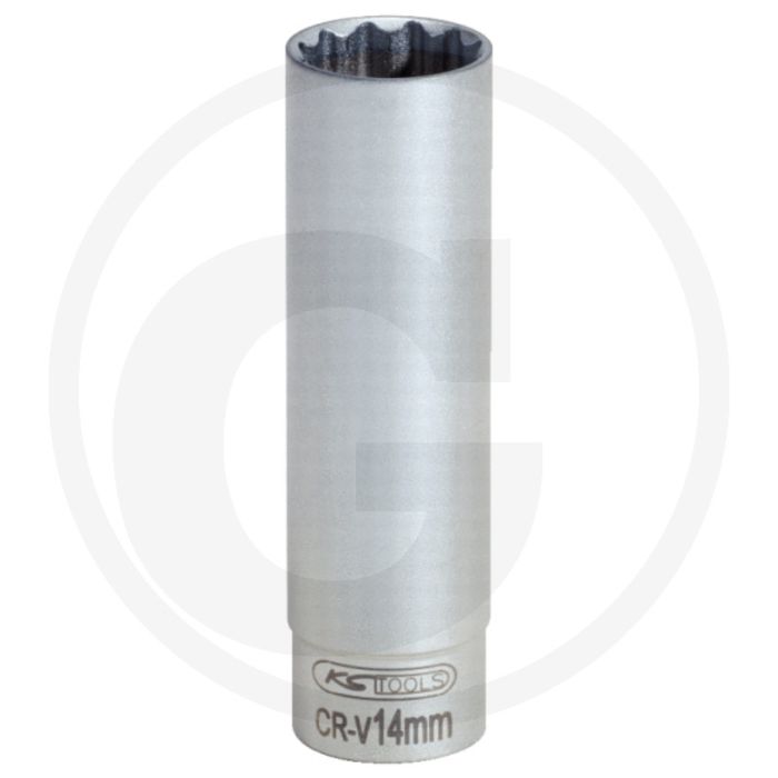 KS Tools 3/8"Bougie-dopsleutel, dunwandig, 14 mm - Voor BMW, Renault, Peugeot, Citroën, Mercedes, Nissan, Mini, Ford, Alfa, KIA KS Tools 3/8"Bougie-dopsleutel, dunwandig, 14 mm - Voor BMW, Renault, Peugeot, Citroën, Mercedes, Nissan, Mini, Ford, Alfa, KIA