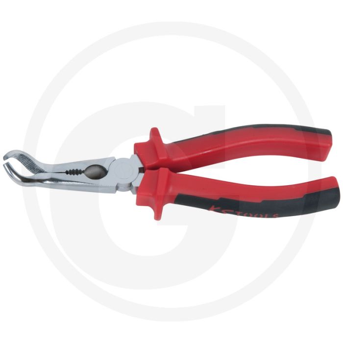 KS Tools Zündkerzenstecker-Zange Ø 9,0 mm, kurz - Universal einsetzbar, 45° abgewinkelte Greifhülsen