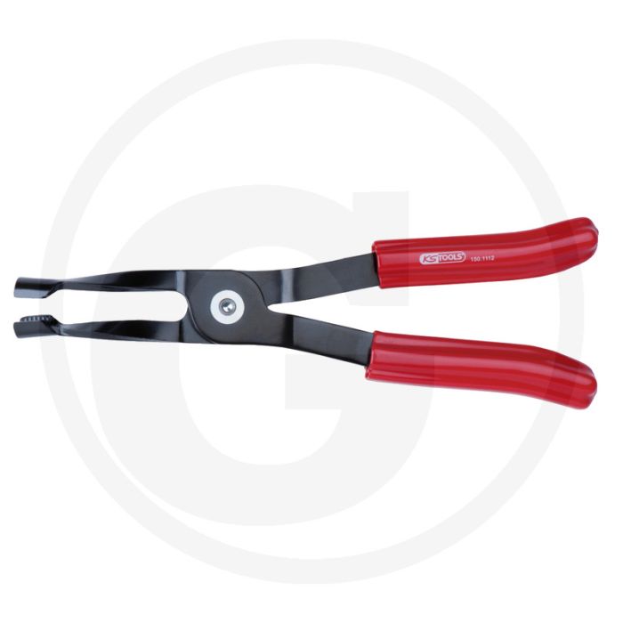 KS Tools Klepsteelrubbertang,gebogen 350mm,330g.