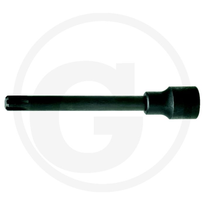 KS Tools 1/2" Bit-dopsleutel voor RIBE®-schroeven, kracht, extra lang, M9/10 - Voor VAG cilinderkopbouten