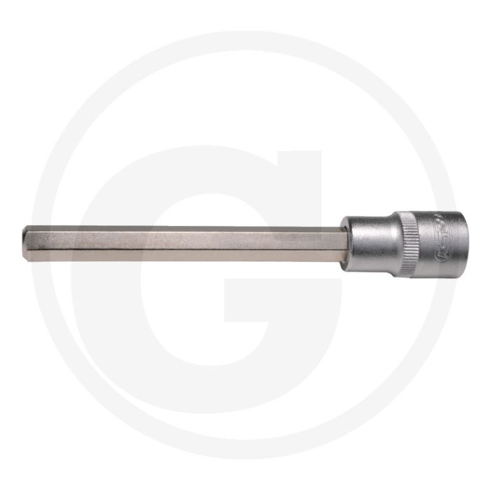 KS Tools 1/2" Bit-dopsleutel, binnenzeskant, L=140mm, 10mm - Ideaal voor motoronderdelen