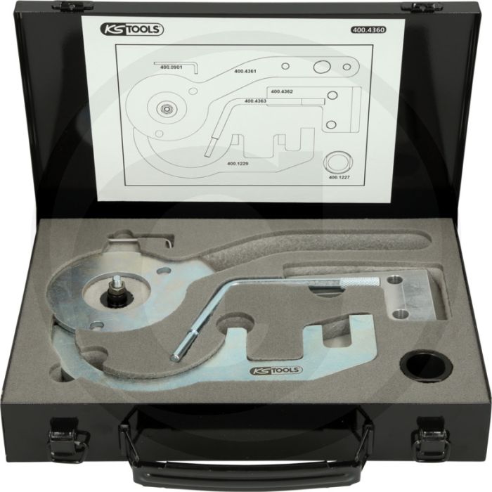 KS Tools Motoreinstell-Werkzeug-Satz für BMW / Mini, 6-tlg. - Passgenau für BMW 1er, 2er, 3er, 4er, 5er, X1, X3, X4, X5, Mini - Diesel-Motoren