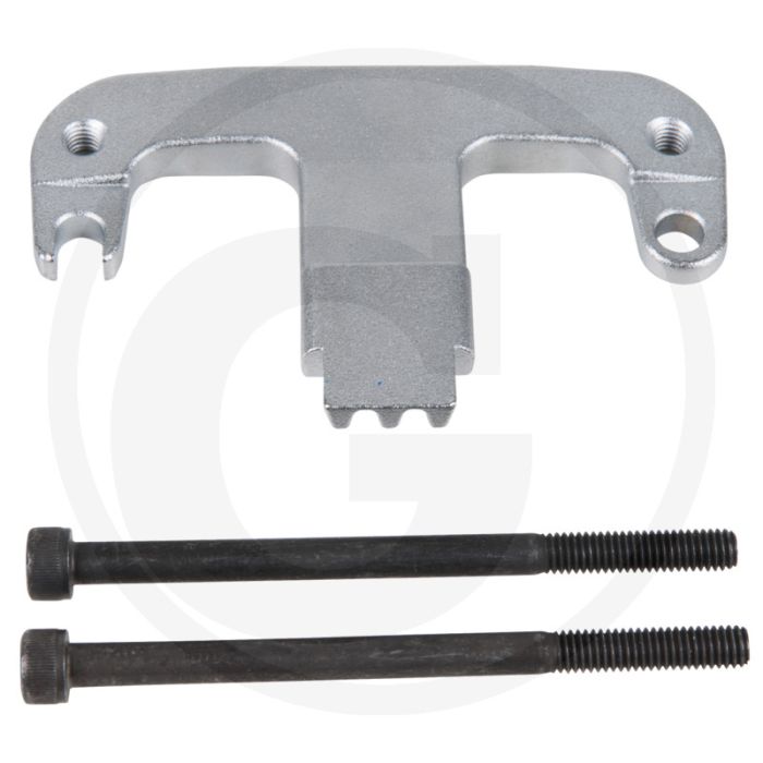 KS Tools Vliegwiel-blikkeergereedschap met 2 x fixeerbout M6x90 mm voor Mercedes Benz / Chrysler. Breedte: 150mm.