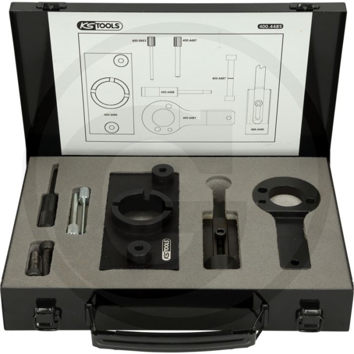 KS Tools Motoreinstell-Werkzeug-Satz für Opel, 8-tlg. - Profi Motor-Instandsetzung & Zahnriemenwechsel, Opel Cascada, Insignia, Zafira C Tourer.