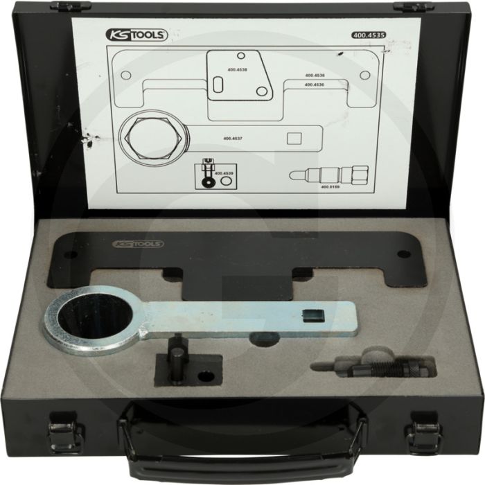 KS Tools Motoreinstell-Werkzeug-Satz für VAG, 6-tlg. für professionelle Motor-Instandsetzung (Porsche)