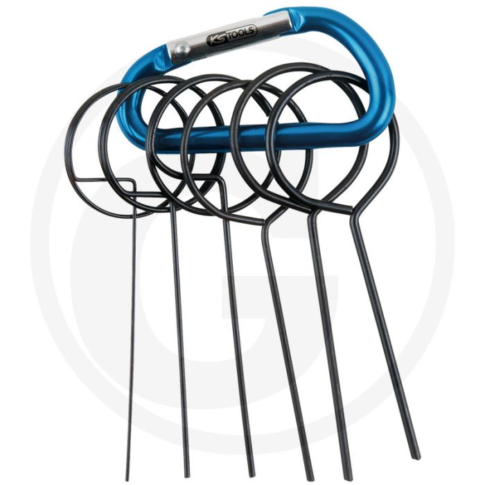 KS Tools Zahnriemen-Spannrollenabsteckstifte, Ø 0,8 - 1,9 mm, voor professionele motor-instandsetzing