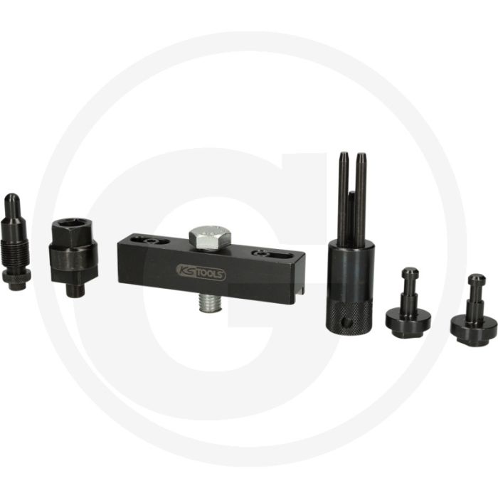 KS Tools Einspritzpumpenrad-Abzieher-Satz für VAG, 4-tlg. - Spezial-Werkzeugstahl - 1010g
