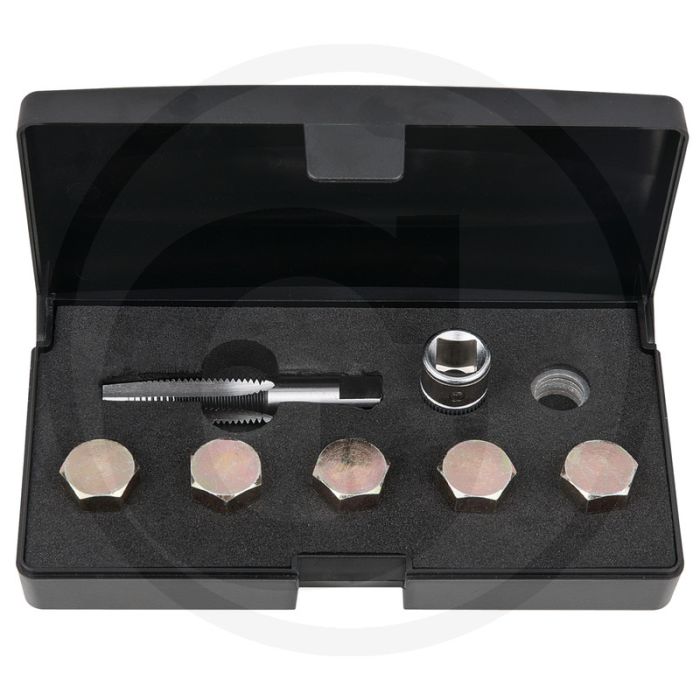 KS Tools Ölablassschrauben-Gewindereparatur-Satz, 12-tlg. M12 x 1,5 - Reparatur von Ölablassschraubengewinden KS Tools Ölablassschrauben-Gewindereparatur-Satz, 12-tlg. M12 x 1,5 - Reparatur von Ölablassschraubengewinden
