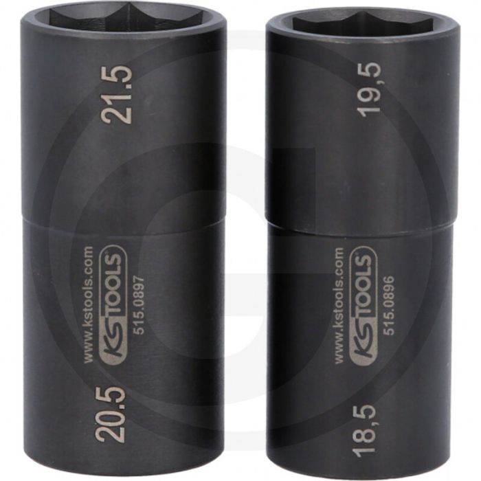 KS Tools 1/2" Spezial-Alu-Felgen-Kraft-Stecknuss-Satz für Ford, 18,5 / 19,5 / 20,5 / 21,5 mm KS Tools 1/2" Spezial-Alu-Felgen-Kraft-Stecknuss-Satz für Ford, 18,5 / 19,5 / 20,5 / 21,5 mm