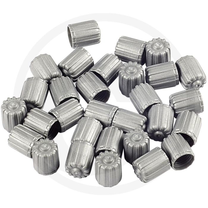 KS Tools Ventilkappe, 25 Stück, silber, Kunststoff, 50x5x85mm KS Tools Ventilkappe, 25 Stück, silber, Kunststoff, 50x5x85mm