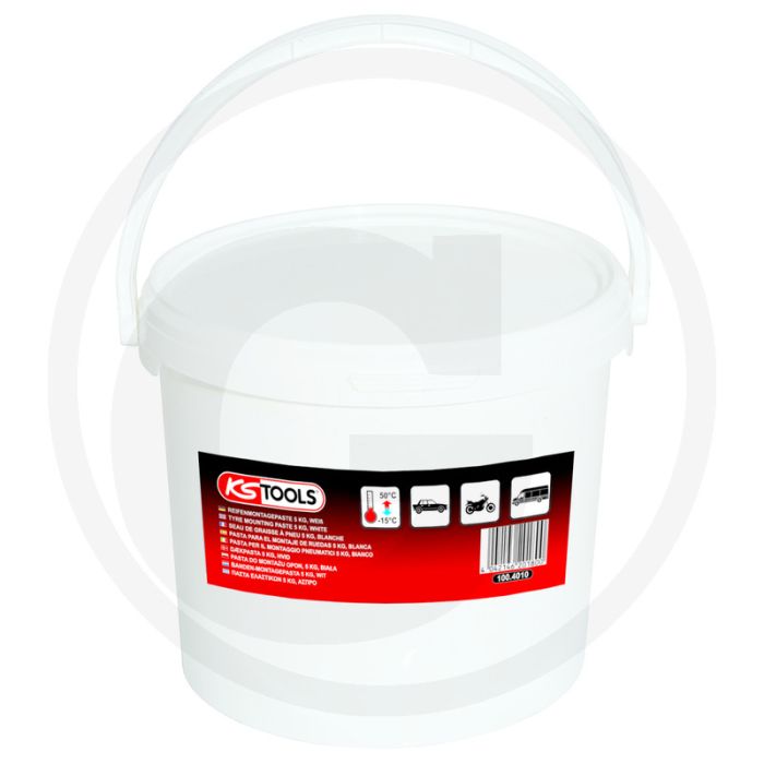 KS Tools Banden-montagepasta 5kg, wit voor PKW en motorfietsen KS Tools Banden-montagepasta 5kg, wit voor PKW en motorfietsen