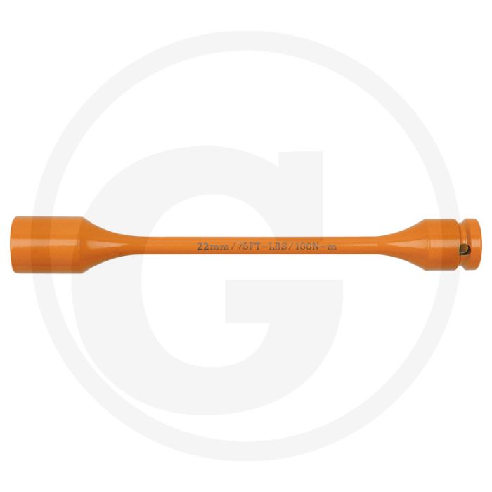 KS Tools Torsions Drehmomentbegrenzer 22mmx100Nm - Voor Radschrauben & Muttern - Chrom-Molybdän - 32x32x220mm