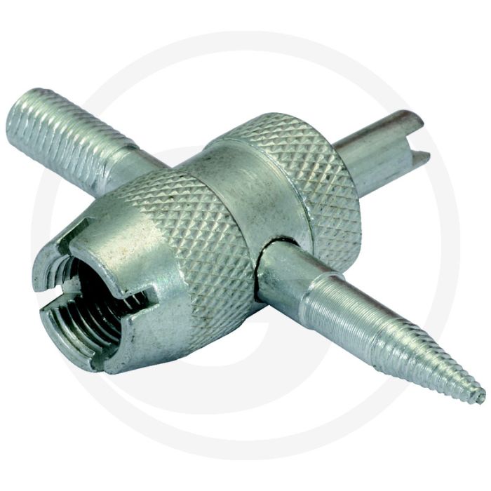 KS Tools Ventiel-schroefdraad snijgereedschap 71x16x114mm, 4 functies