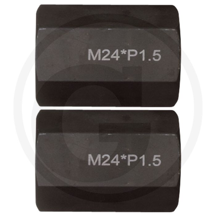 KS Tools Gewindeadapter-Satz M24x1,5x65mm, 2-tlg. - Lengte: 180mm KS Tools Gewindeadapter-Satz M24x1,5x65mm, 2-tlg. - Lengte: 180mm