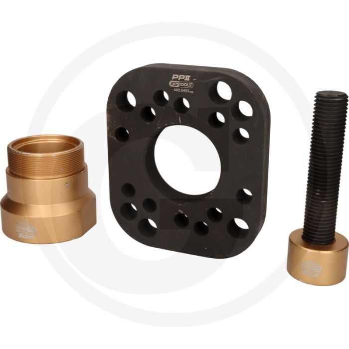 KS Tools Abzieher-Satz für Nabe ohne Radbolzenkranz, 3-tlg. - Effektives Auspressen festgerosteter Lager (8540g) KS Tools Abzieher-Satz für Nabe ohne Radbolzenkranz, 3-tlg. - Effektives Auspressen festgerosteter Lager (8540g)
