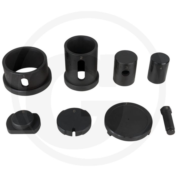 KS Tools Dreieckslenker-Buchsen-Satz, Ø 75 mm für DAF, 8-tl. Montage/Demontage Hinterachse. KS Tools Dreieckslenker-Buchsen-Satz, Ø 75 mm für DAF, 8-tl. Montage/Demontage Hinterachse.