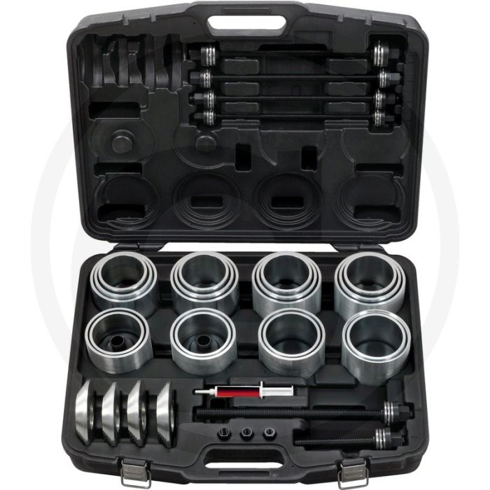 KS Tools Druk- en spanhulzenset voor lagers, Silentlager, Hydrolager, Kogellager, Simmerringe etc. (46-delig)