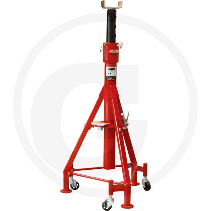 KS Tools Stahl-Unterstellbock 12 t, 1295-1905 mm, 3-füßig, hohe Standsicherheit